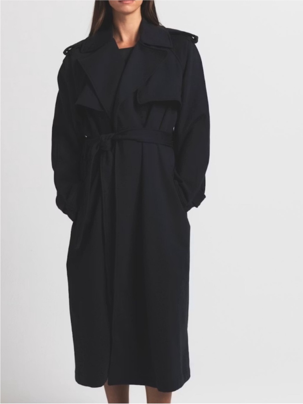 Skims Boyfriend Fleece Trench
Coat-Small